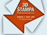 TC BAZAR: Prezentacija 3D štampe u subotu