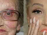 SAD SVI IZ DOMA ZA STARE HOĆE KONTURISANJE: Ona zabavlja svoju babu šminkajući je (foto i video)