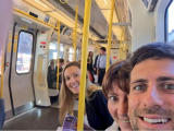 LONDON: Novak i Jelena Đoković vozili se metroom