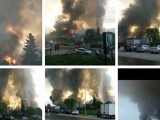 BIJELO POLJE: Veliki požar u fabrici Mesopromet