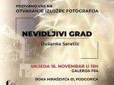 GALERIJA F64: Otvaranje izložbe fotografija Nevidljivi grad, autorke Dušanke Seratlić, u srijedu