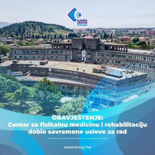 KCCG: Centar Za Fizikalnu Medicinu I Rehabilitaciju Dobio Savremene ...